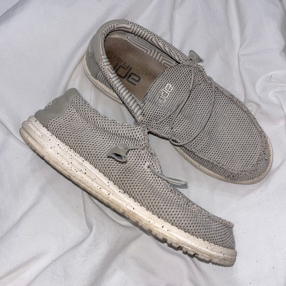 Ash grey Wally Sox HeyDude shoes